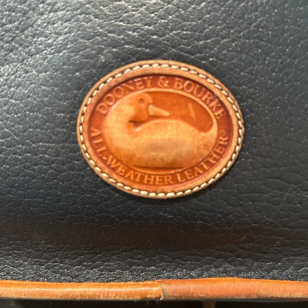 Dooney & Bourke Black and Tan Crossbody Bag - Picture 5 of 7